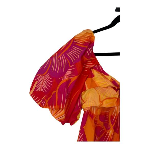 Farm Rio Dress Summer garden Ombre Minidress Medium M - Picture 4 of 11